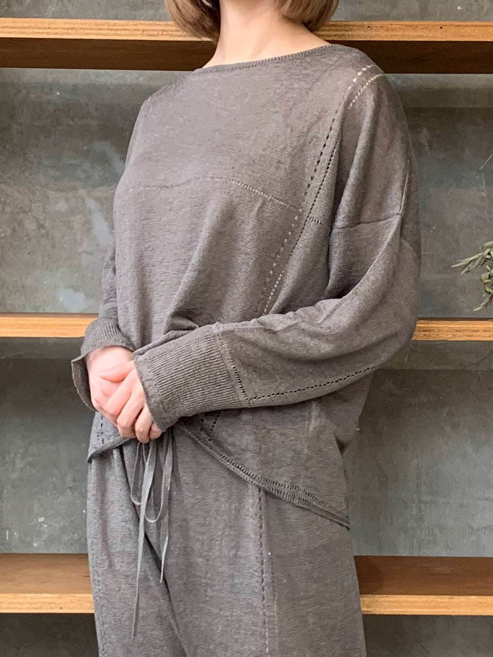 GASA*/  Appreciate：感謝する　プルオーバー (steel gray)