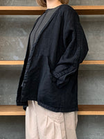 tumugu / ソリトリネン ジャケット（BLACK）
