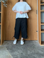 【SALE】Vlas Blomme / High Count Cotton Linen クロップドカーゴパンツ