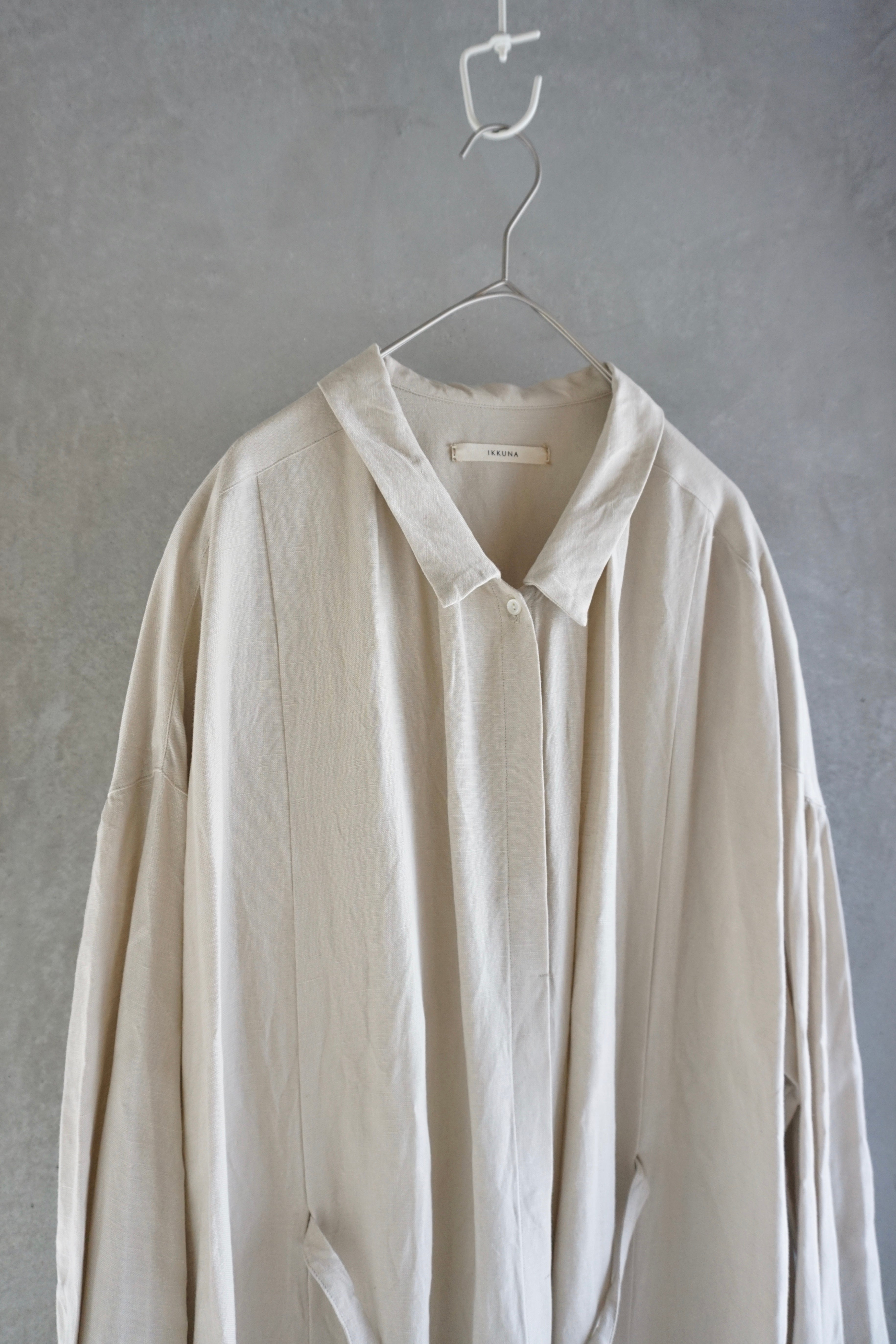 IKKUNA / drawstring shirt dress