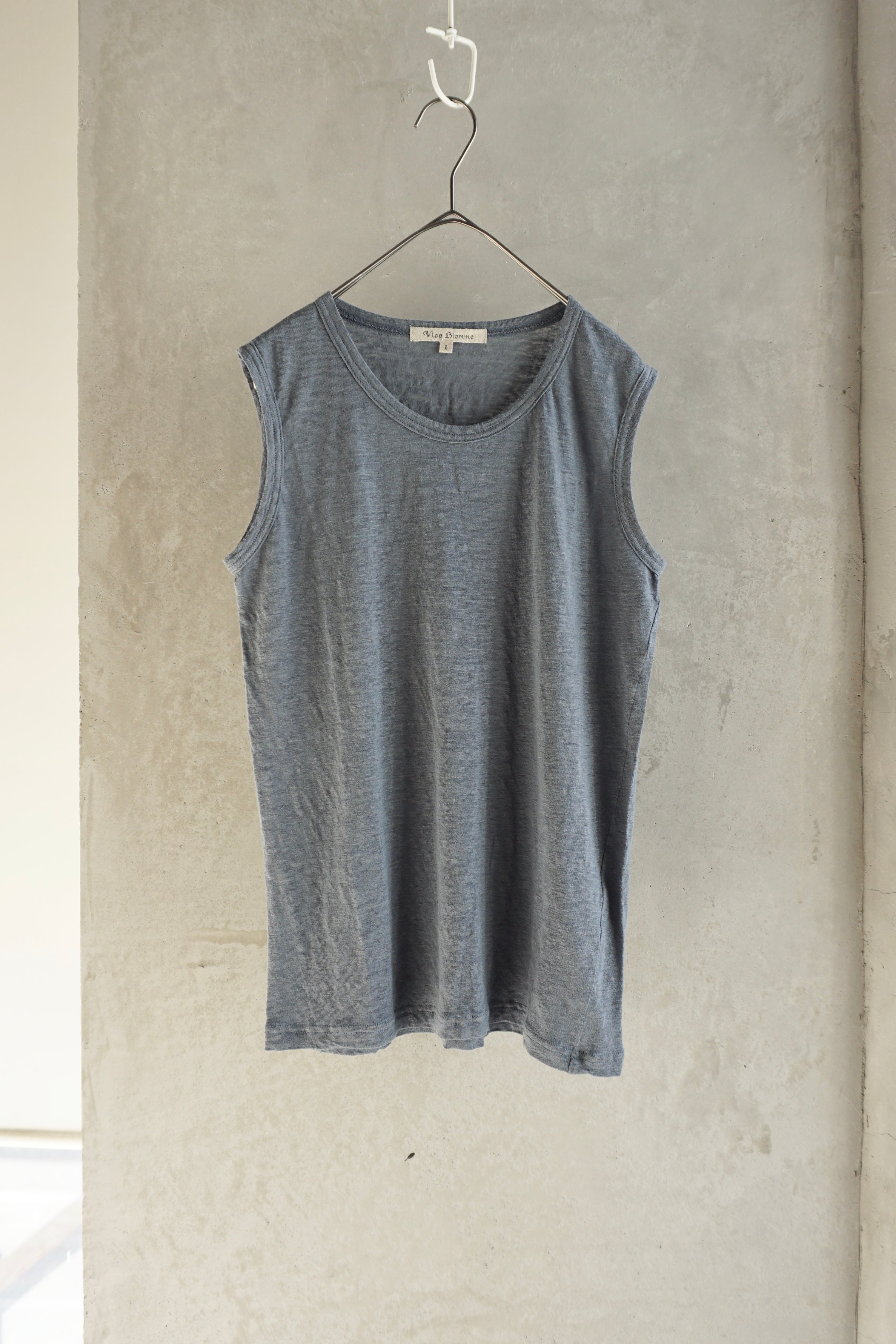 Vlas Blomme / Tight Tension Linen 天竺 タンクトップ