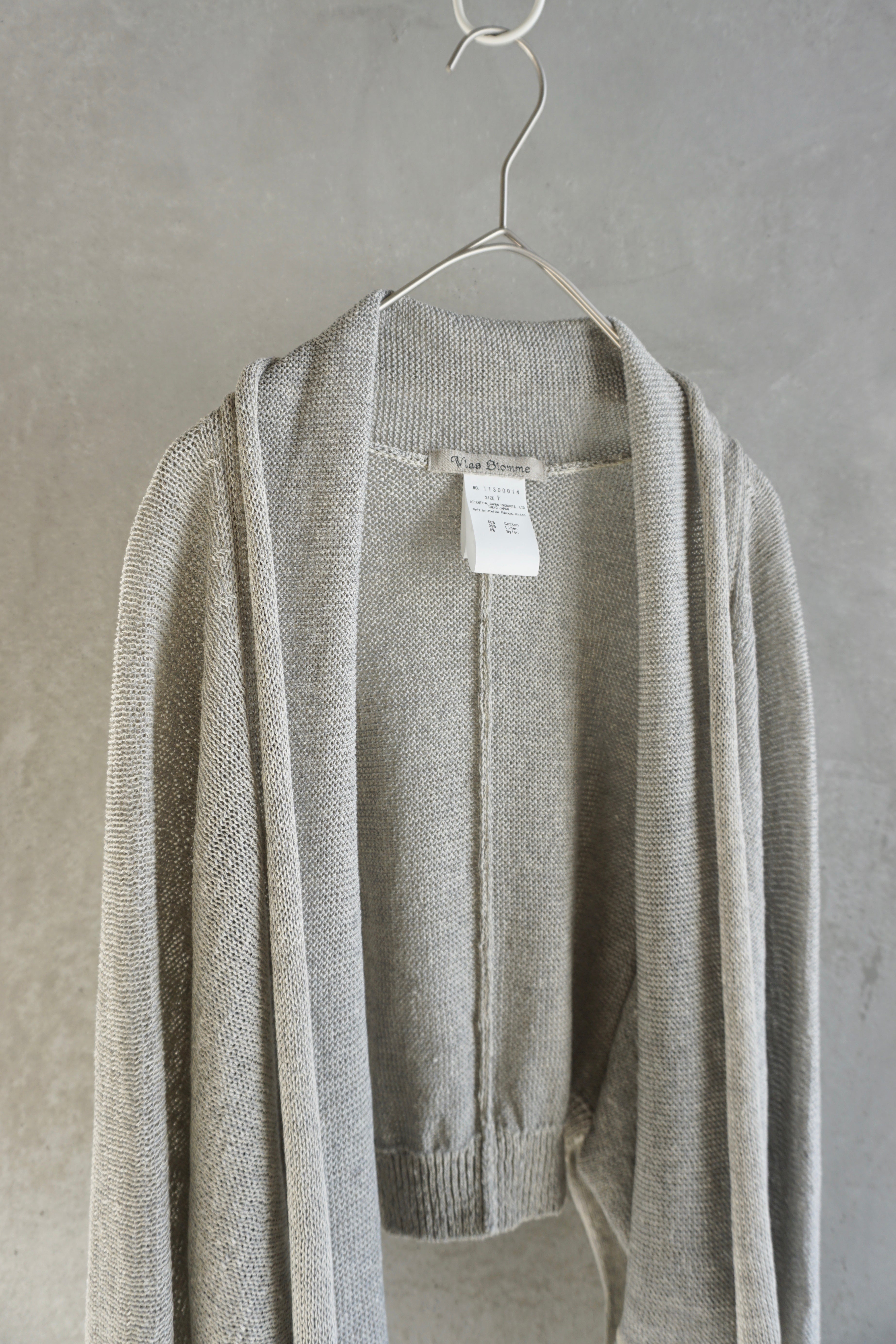 Vlas Blomme / Cotton Linen Plating 2wayケープ