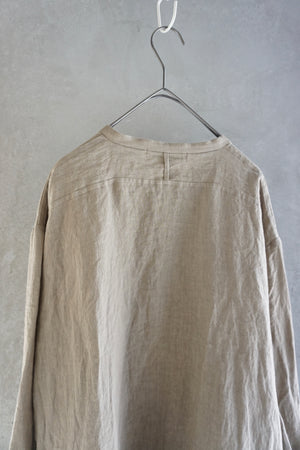 Vlas Blomme / Washed 60/1 Line カフタンロングシャツ