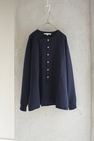 Vlas Blomme / French Merino Wool 前開きラップカーディガン