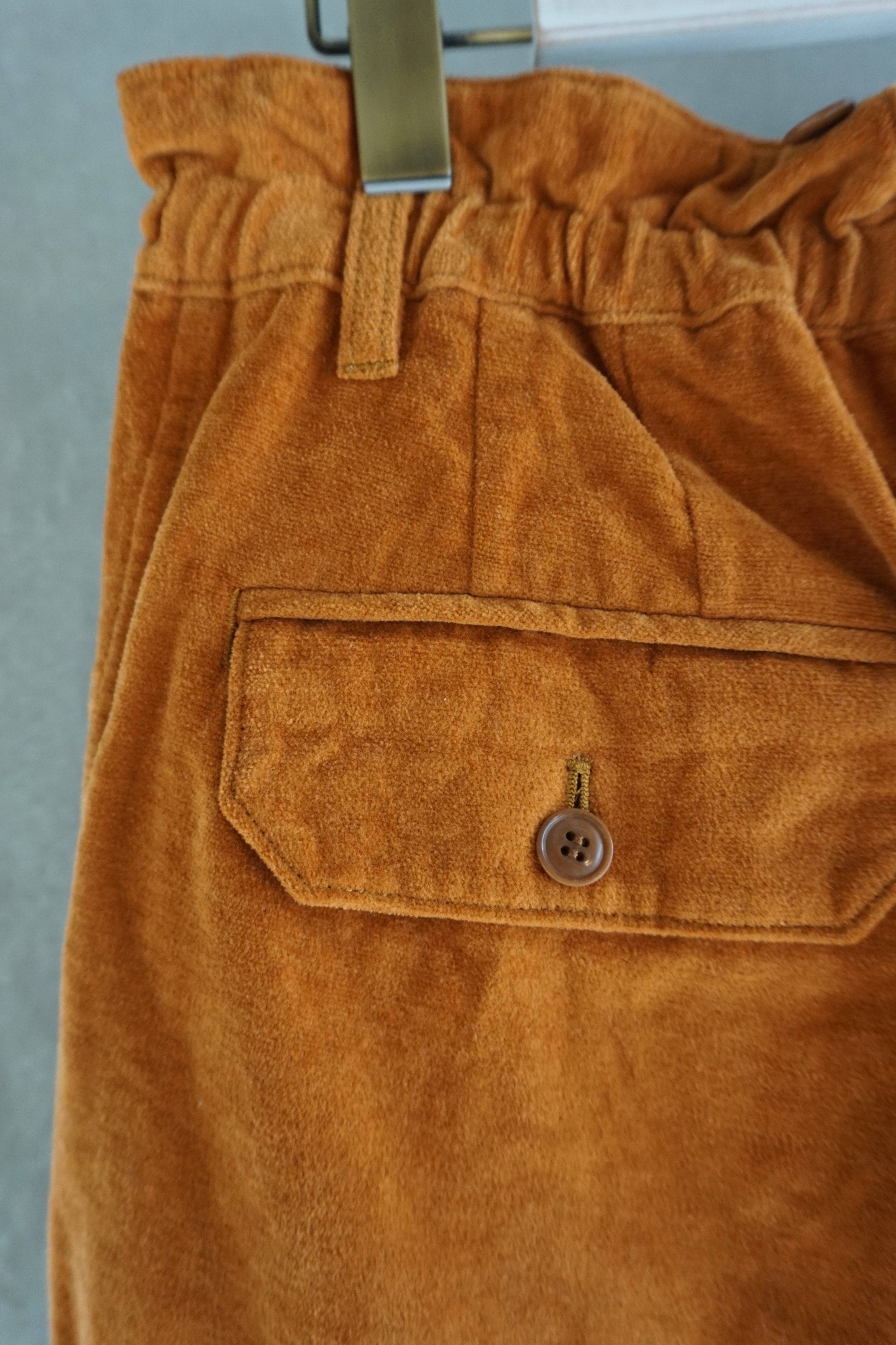 Vlas Blomme / cotton Linen Vintage Mole ツータックワイドパンツ