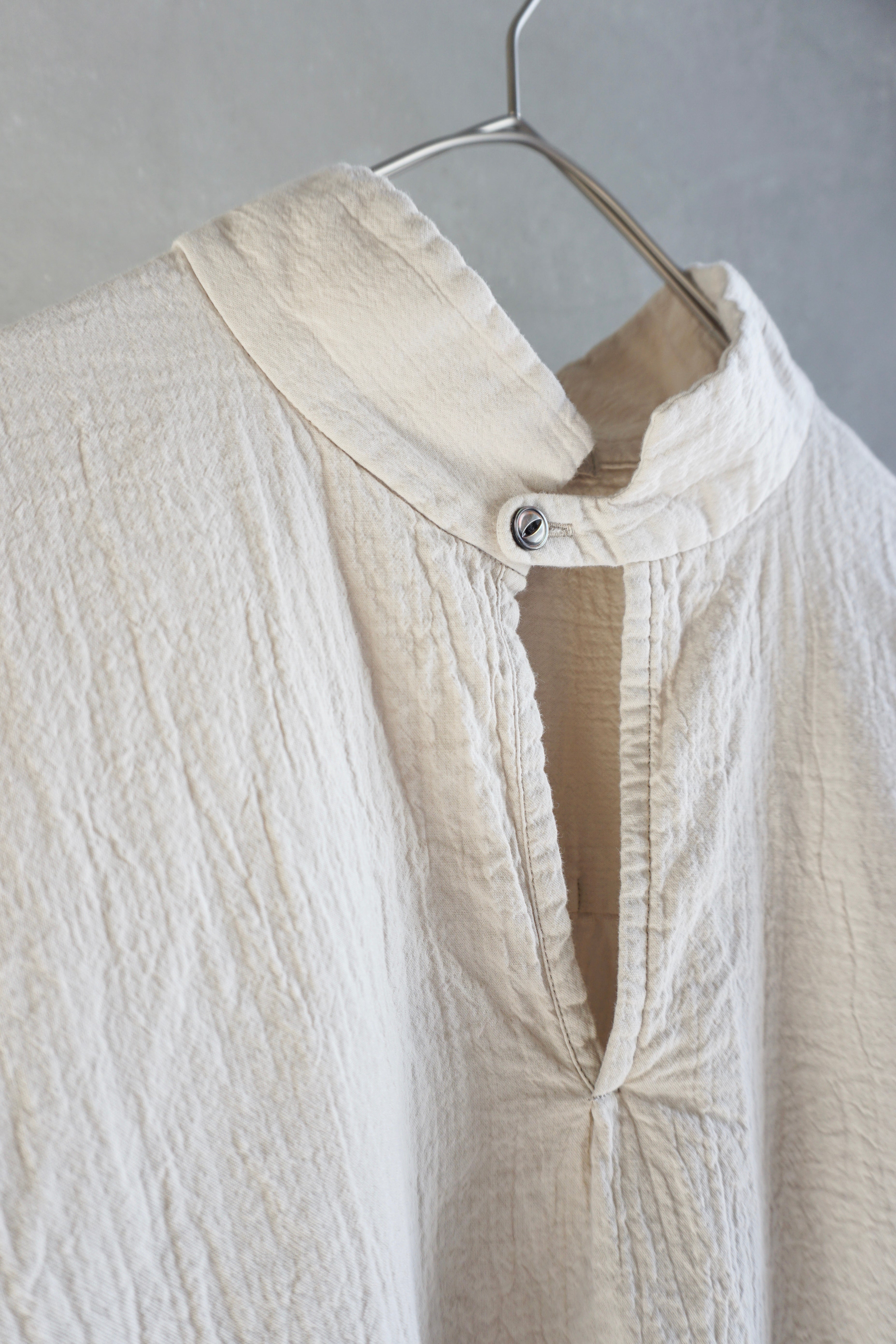 【SALE】Vlas Blomme / Fluffy Cotton　プルオーバーワイドシャツ (L.Beige)