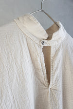 【SALE】Vlas Blomme / Fluffy Cotton　プルオーバーワイドシャツ (L.Beige)