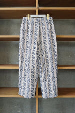 qiri / mix yarn jacquard gather pants（ピンク）