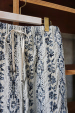 qiri / mix yarn jacquard gather pants（ミント）