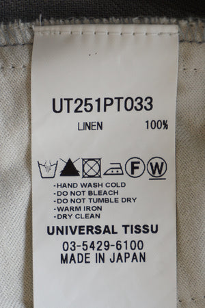 UNIVERSAL TISSU / オーガニックリネンツイル ギャザーPT（サックス）