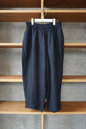 【SALE】UNIVERSAL TISSU / オーガニックリネンツイル ギャザーPT（クロ）