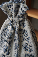 qiri / mix yarn jacquard 巾着bag（ミント）