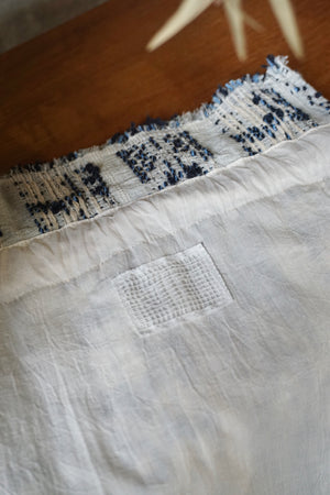 qiri / mix yarn jacquard 巾着bag（ミント）
