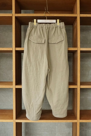 suzuki takayuki / farmer's wide pants（bay leaf）