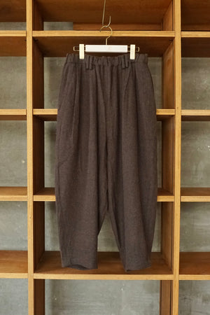 suzuki takayuki / farmer's wide pants（van dyck brown）