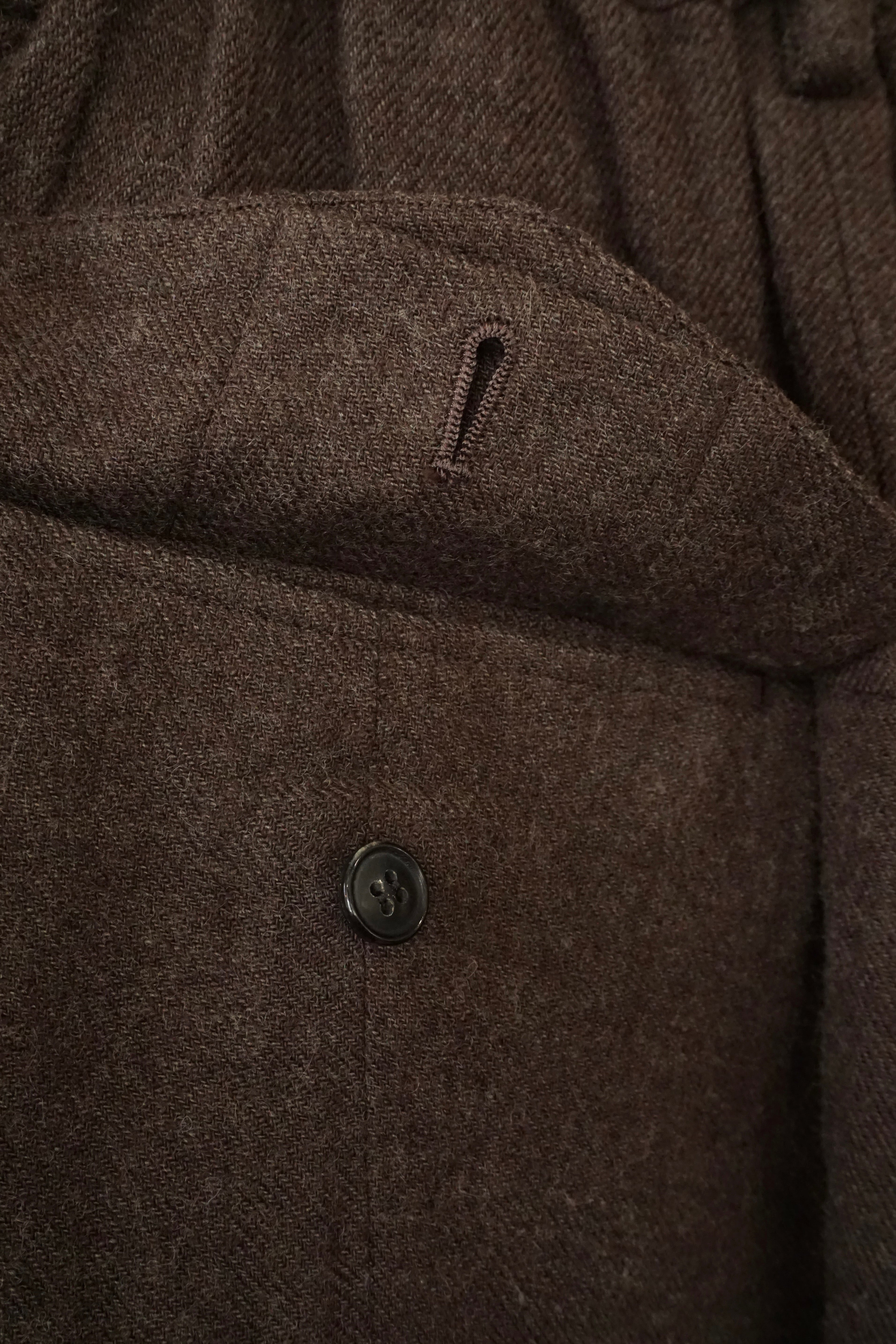 suzuki takayuki / farmer's wide pants（van dyck brown）