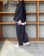 ROBE de PEAU / SHEER HAORI BLOUSE (NOIR)