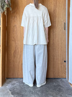 tumugu / C/Lフィール天竺×ハンドワッシャーローン ポロシャツ（KINARI）