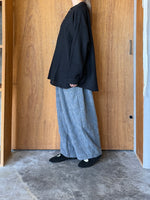 ROBE de PEAU / Wool Check Pants (Gray)