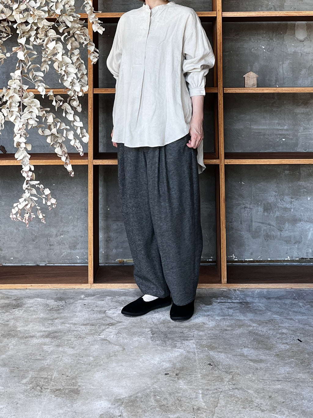 Re arrival!! IKKUNA / fly front shirt