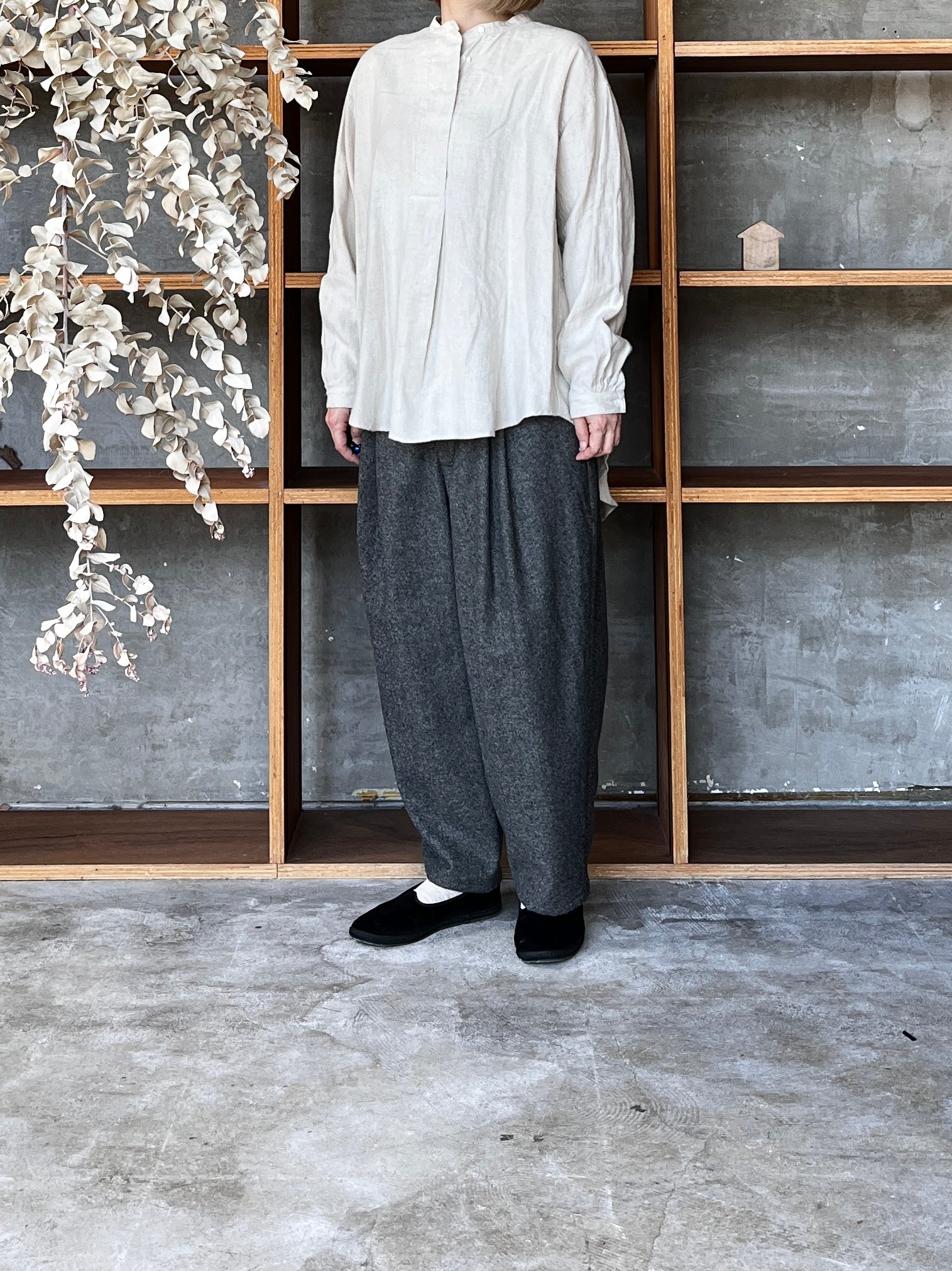 Re arrival!! IKKUNA / fly front shirt