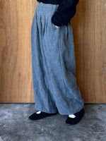 ROBE de PEAU / Wool Check Pants (Gray)