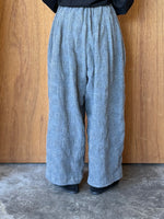 ROBE de PEAU / Wool Check Pants (Gray)