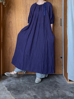 ROBE de PEAU / WRINKLE STRING ONE PIECE (DEEP PURPLE)