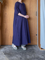 ROBE de PEAU / WRINKLE STRING ONE PIECE (DEEP PURPLE)