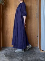 ROBE de PEAU / WRINKLE STRING ONE PIECE (DEEP PURPLE)