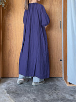 ROBE de PEAU / WRINKLE STRING ONE PIECE (DEEP PURPLE)
