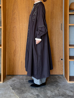 tumugu / コットンモス 2wayワンピース（BLACK）