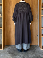 tumugu / コットンリネン起毛ツイル カーゴワイドパンツ（GRAY）