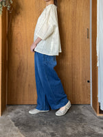 ROBE de PEAU / CAMILLE FRILL BLOUSE (CHECK)