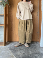 UNIVERSAL SEVEN / アメリカンコットン天竺 ボリュームスリーブPO （ベージュ）