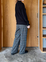 PARIS DE AOUNE / コットンウールジャージー イージーPT（グレンチェック）