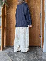 UNIVERSAL SEVEN / アメリカンコットン天竺 ボリュームスリーブPO （チャコール）