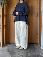 UNIVERSAL SEVEN / アメリカンコットン天竺 ボリュームスリーブPO （チャコール）