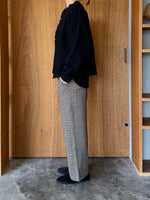 UNIVERSAL TISSU / リサイクルウールパイル リヨセルコットン裏毛 スナップカーディガン（クロパイル）