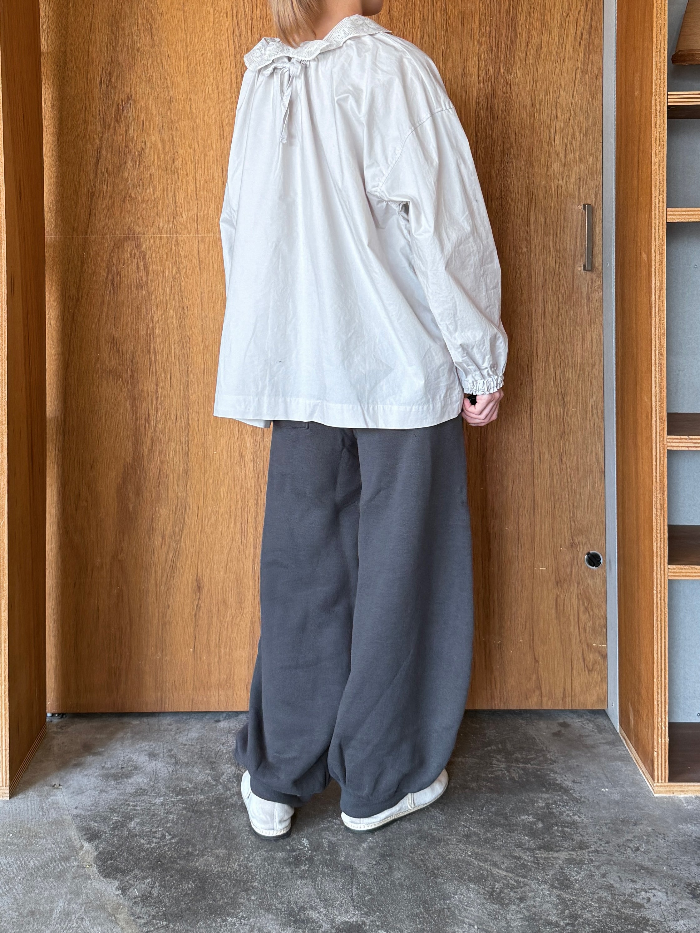 UNIVERSAL TISSU / リヨセルコットン裏毛 イージーバルーンPT（チャコール裏毛）