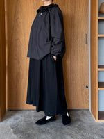 UNIVERSAL TISSU / ナチュラルタイプライター イタリアンフィレレース2wayブラウス（クロ）