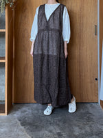 Vlas Blomme / Damask Print　2Wayノースリーブドレス (Blue)