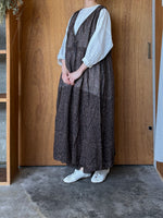 Vlas Blomme / Damask Print　2Wayノースリーブドレス (Blue)