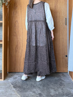 Vlas Blomme / Damask Print　2Wayノースリーブドレス (Blue)