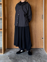 UNIVERSAL TISSU / ナチュラルタイプライター イタリアンフィレレース2wayブラウス（クロ）