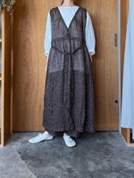 Vlas Blomme / Damask Print　2Wayノースリーブドレス (Blue)