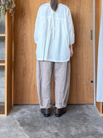 Vlas Blomme / C/L Panama Stripe　プルオーバー (Off White)