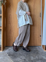 Vlas Blomme / C/L Panama Stripe　プルオーバー (Off White)