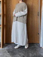 Vlas Blomme / Hemp Cotton Mossy プルオーバージレ(Olive)