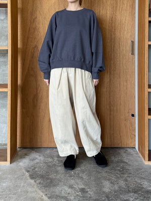 OTOAA / GARMENT DYE SWEAT CREW NECK (GRAPHITE)
